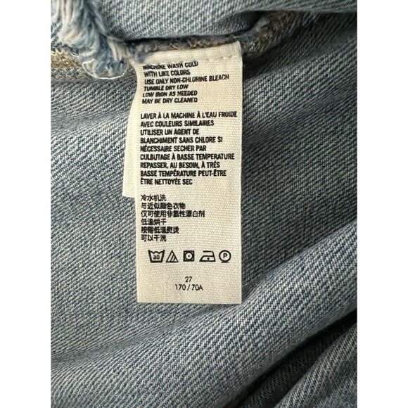 We the Free In My Element Kaleidoscope Patched High Rise Raw Hem Flare Jeans NEW - Picture 6 of 10